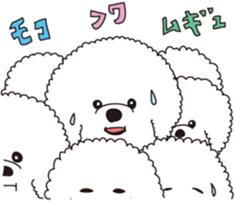 Lovely fluffy Bichon frise sticker #9346143