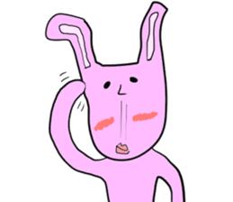 Creepy bunny sticker #9346390
