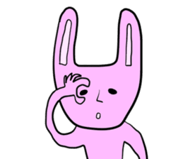 Creepy bunny sticker #9346402