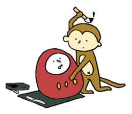 Monkey and Friends sticker #9346735