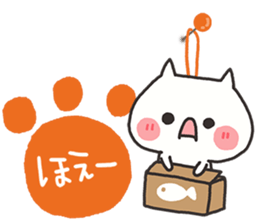 Every day of the white cat 2 sticker #9346808