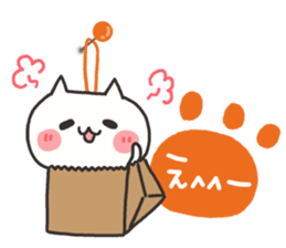 Every day of the white cat 2 sticker #9346811