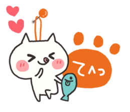 Every day of the white cat 2 sticker #9346812