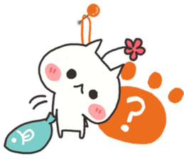 Every day of the white cat 2 sticker #9346823