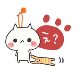 Every day of the white cat 2 sticker #9346827