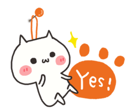 Every day of the white cat 2 sticker #9346842