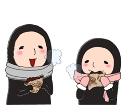 Zentai-man winter days sticker #9346854