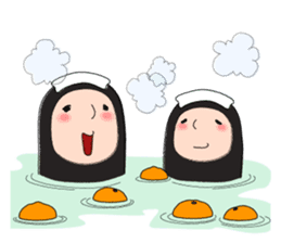 Zentai-man winter days sticker #9346855