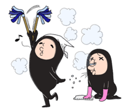 Zentai-man winter days sticker #9346864