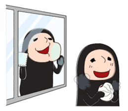 Zentai-man winter days sticker #9346865