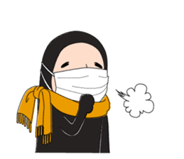 Zentai-man winter days sticker #9346869