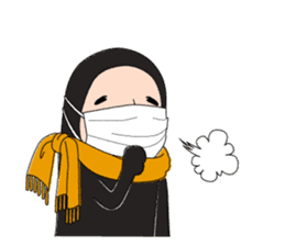 Zentai-man winter days sticker #9346869