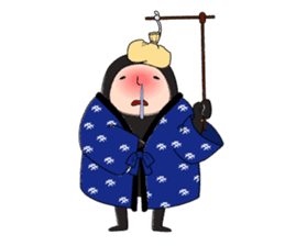 Zentai-man winter days sticker #9346870