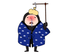 Zentai-man winter days sticker #9346870