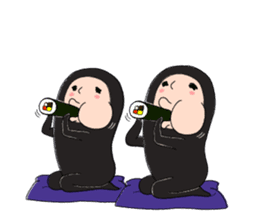 Zentai-man winter days sticker #9346872