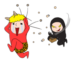 Zentai-man winter days sticker #9346873