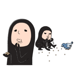 Zentai-man winter days sticker #9346874