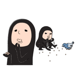 Zentai-man winter days sticker #9346874