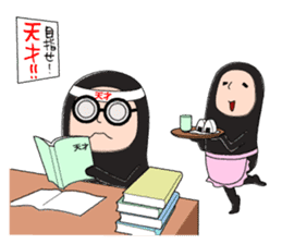 Zentai-man winter days sticker #9346882