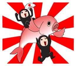 Zentai-man winter days sticker #9346884