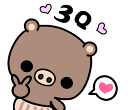 A pig living a simple life sticker #9347373