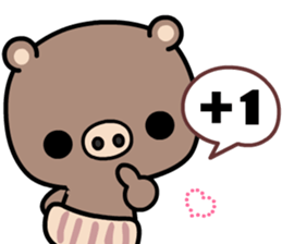 A pig living a simple life sticker #9347387