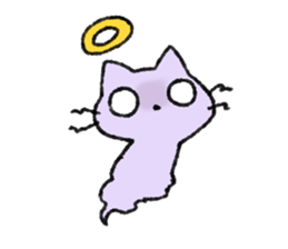 Pink Cat Sticker sticker #9347422