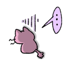 Pink Cat Sticker sticker #9347445