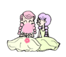 Hinata's Flower Girls sticker #9347952