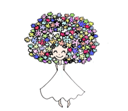 Hinata's Flower Girls sticker #9347966