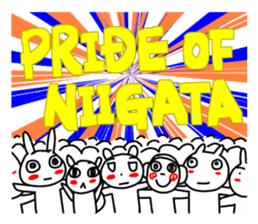 A sticker for a soccer fan in Niigata. sticker #9349248