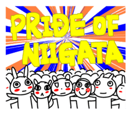 A sticker for a soccer fan in Niigata. sticker #9349248