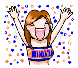 A sticker for a soccer fan in Niigata. sticker #9349287