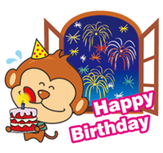 I wish you all Monkey Xingtai Yun sticker #9349412