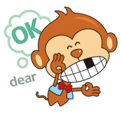 I wish you all Monkey Xingtai Yun sticker #9349423