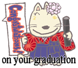 Congrats and Happy Cat/ Chat sticker #9349860