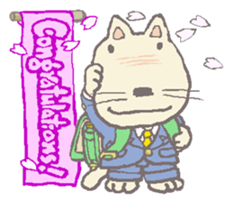 Congrats and Happy Cat/ Chat sticker #9349862