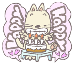 Congrats and Happy Cat/ Chat sticker #9349871