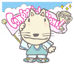Congrats and Happy Cat/ Chat sticker #9349872