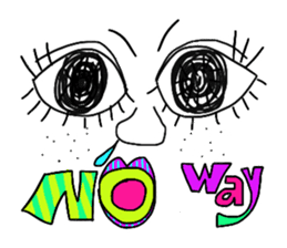 Mrs. emo face Meme part2 sticker #9349911