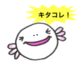 Pretty axolotl san sticker #9349973