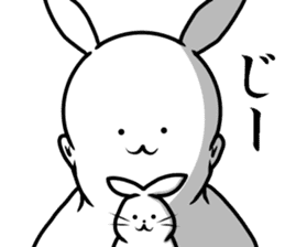 The Rabbit man and a rabbit sticker #9350087