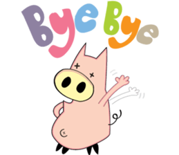 Cute pig stickers . sticker #9350443