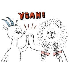 Lion and Oryx gazella