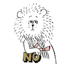 Lion and Oryx gazella sticker #9350529