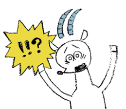 Lion and Oryx gazella sticker #9350549