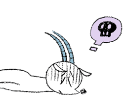 Lion and Oryx gazella sticker #9350551