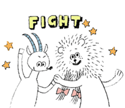 Lion and Oryx gazella sticker #9350559