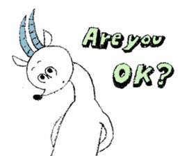 Lion and Oryx gazella sticker #9350562