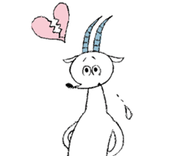 Lion and Oryx gazella sticker #9350565